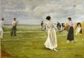 海辺のテニスゲーム 1901年 マックス・リーバーマン ドイツ印象派